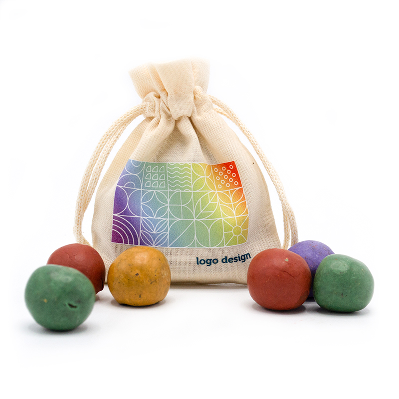 Pouch with 6 seed bombs